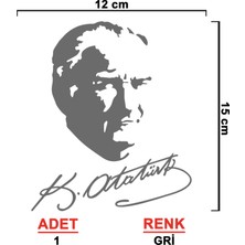 Atatürk İmza Sticker - Atatürk Sticker - Oto Sticker - Araba Sticker - Araç Sticker