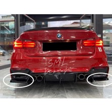 Woodhub Bmw F30 Vorsteiner M3 Sağ Sol Arka Flap (Plastik) Boyasız F80 M3 Arka-Bodykit-Flap-Bıçak-Lip