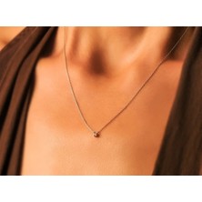 Safir Kuyumculuk 0.03 Ct. Minimal Pırlanta Kolye