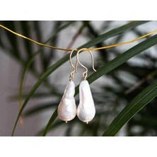 Safir Kuyumculuk Altın Tasarım İnci Küpe