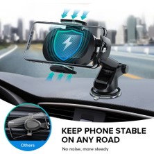 Kagen [yeni Ürün] Getıhu Araç Telefonu Tutucu 360° Ön Cam Mobil Hücre Desteği Akıllı Telefon Evrensel Montaj Standı Iphone 12 11 7 8 Samsung Huawei (Yurt Dışından)