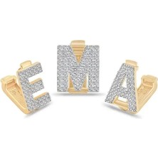 Ema Jewellery Altın Harf 9mm Bileklik Charm