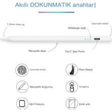 Manyetik Universal Tablet ve Telefon Kalemi Stylus Pen