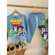 Tude Kids Bluey Baskılı Erkek Çocuk Alt Üst Takım