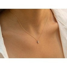 Safir Kuyumculuk 0,12CT Minimal Pırlanta Kolye