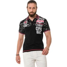 CT738 Desenli Polo Yaka Tişört