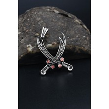 Prestige Gümüş 925 Ayar Gümüş Kolye Ucu Zülfikar Hz. Ali'nin Kılıcı 901323