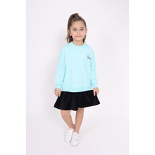 Toontoy Kız Çocuk Baskılı Elbise