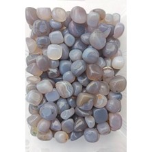 Pozitif Doğal Taş Minik Mavi Akik 50 Gram Tamburlu Parçalar 614