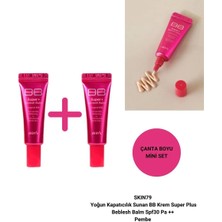 Skin79 Yoğun Kapatıcılık Sunan Bb Krem Super Plus Beblesh Balm Spf30 Pa ++ Pembe Mini Set