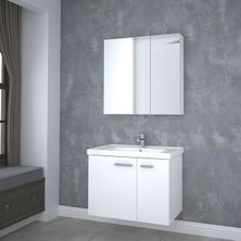 Denko Terra 80 cm Banyo Dolabı Beyaz