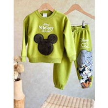 Tude Kids Mickey Mouse Safari Baskılı Erkek Çocuk Alt Üst Takım