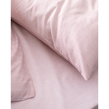 Madame Coco Odette King Size %100 Pamuk Ranforce Baskılı Nevresim Takımı - Pudra