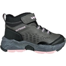 Cırtlı Içi Yünlü Soğuk Geçirmez Outdoor Günlük Çocuk Bot Füme - Pembe