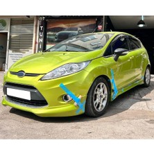 Woodhub Ford Fiesta 2009-2012 Makyajsız Kasa Boyasız Plastik Ön Tampon Eki