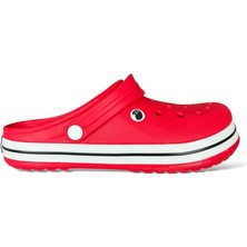 Liger Unisex Confort Medikal Hemşire Sabo Terlik KIRMIZI - BEYAZ