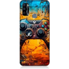 Teknomeg Infinix Hot 9 Uyumlu Oyun Konsolu  Desenli Silikon Kılıf