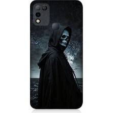 Teknomeg Infinix Hot 10 Play Uyumlu Karanlık Figür  Desenli Silikon Kılıf