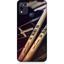 Teknomeg Infinix Hot 10 Play Uyumlu Müzik Notaları  Desenli Silikon Kılıf