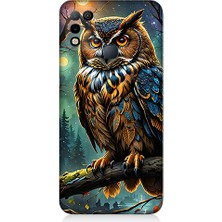 Teknomeg Infinix Hot 10 Play Uyumlu Baykuş Bakışı  Desenli Silikon Kılıf