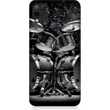 Teknomeg Infinix Hot 10 Play Uyumlu Davul Seti  Desenli Silikon Kılıf