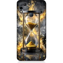 Teknomeg Infinix Hot 10 Play Uyumlu Altın Kum Saati  Desenli Silikon Kılıf