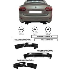 Woodhub Renault Fluence Uyumlu Makyajlı Sağ Sol Çift Çıkışlı Arka Ek (Plastik)