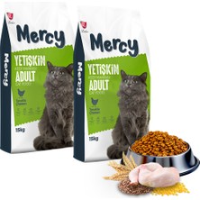 Mercy Tavuklu Yetişkin Kedi Maması 15 kg x 2 Adet