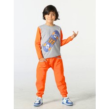 Turuncu Kaykay Baggy Pantolon Takım
