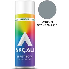 Akçalı Sprey Boya 307 Orta Gri Ral 7015 400ML