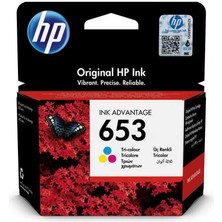 Hp 653-3YM74AE Renkli Orijinal Kartuş