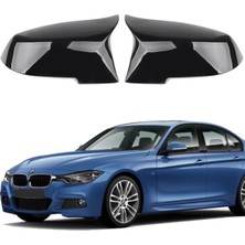 Woodhub Bmw 3 Serisi F30 Batman Yarasa Ayna Kapağı Piano Black 2015-2018