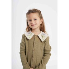 Tude Kids Yakası Nakış Işlemeli Fitilli Kız Çocuk Alt Üst Takım