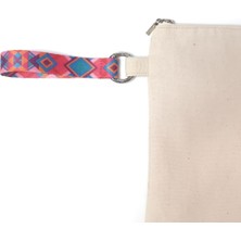 Dappia Kanvas Clutch Çanta -Sıvı Geçirmez Astarlı