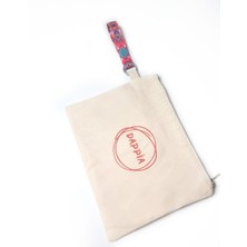 Dappia Kanvas Clutch Çanta -Sıvı Geçirmez Astarlı