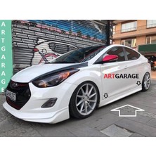 Woodhub Hyundai Elantra 2010-2016 Arası Marşpiyel Takımı-Fiberglass-Boyasız