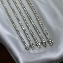 İpek Silver 925 Ayar 3 mm Gümüş Su Yolu Bileklik