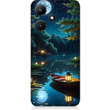 Teknomeg Infinix Hot 30I Uyumlu Ay Işığında Göl  Desenli Silikon Kılıf