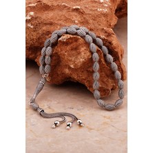 Usta Işi Özel Üretim Elişi Telkari Eskitme Gümüş Tesbih 348