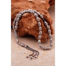 Usta Işi Özel Üretim Elişi Telkari Eskitme Gümüş Tesbih 347