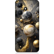 Teknomeg Infinix Hot 30I Uyumlu Gezegenler Sistemi  Desenli Silikon Kılıf
