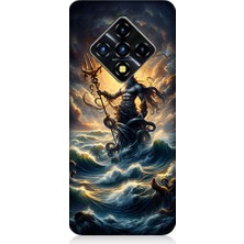Teknomeg Infinix Zero 8 Uyumlu Poseidon Gücü  Desenli Silikon Kılıf