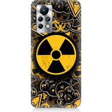 Teknomeg Infinix Note 11 Pro Uyumlu Nükleer Sembol  Desenli Silikon Kılıf