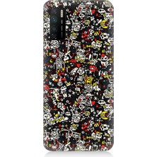 Teknomeg Infinix Note 7 Lite Uyumlu Küçük Figürler  Desenli Silikon Kılıf