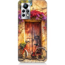 Teknomeg Infinix Note 11 Pro Uyumlu Kapı ve Bisiklet  Desenli Silikon Kılıf