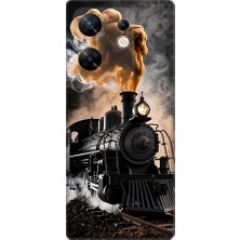 Teknomeg Infinix Zero 30 4g Uyumlu Kara Tren  Desenli Silikon Kılıf