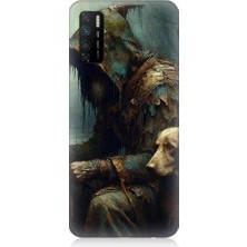 Teknomeg Infinix Note 7 Lite Uyumlu Hüzünlü Adam  Desenli Silikon Kılıf