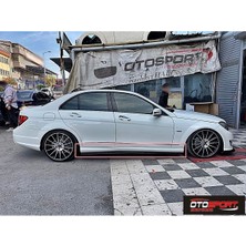 Woodhub Mercedes W204 Amg Marşpiyel Sağ Sol Takım Fiberglass Boyasız