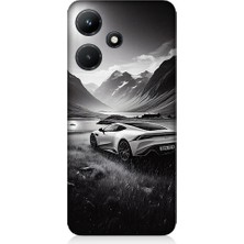 Infinix Hot 30I Uyumlu Dağ Yolunda Araba  Desenli Silikon Kılıf