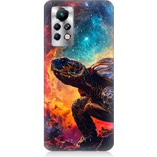 Infinix Note 11 Pro Uyumlu Galaktik Kaplumbağa  Desenli Silikon Kılıf